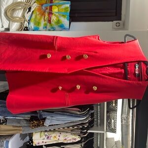 Zara red blazer dress